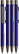UMA STRAIGHT metalen glossy balpen - Blue