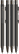 UMA STRAIGHT metalen glossy balpen - Gun