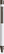 UMA STRAIGHT metalen glossy balpen - White