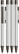 UMA STRAIGHT metalen glossy balpen - Silver