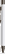 UMA STRAIGHT metalen glossy balpen - White