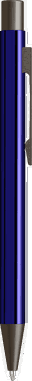 UMA STRAIGHT Metall-Kugelschreiber glänzend - Blau