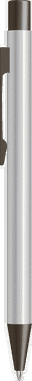 UMA STRAIGHT Metall-Kugelschreiber glänzend - Silber