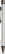UMA STRAIGHT metalen glossy balpen - Silver