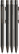 UMA STRAIGHT metalen glossy balpen - Black