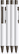 UMA STRAIGHT metalen glossy balpen - White