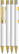 UMA STRAIGHT gold metalen balpen - White