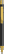 UMA STRAIGHT gold metalen balpen - Black
