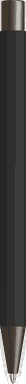 UMA STRAIGHT Metall-Kugelschreiber mit Soft-Touch-Oberfläche - Schwarz