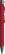 UMA STRAIGHT metalen soft touch balpen - Red