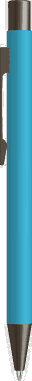 UMA STRAIGHT Metall-Kugelschreiber mit Soft-Touch-Oberfläche - Hellblau