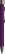 UMA STRAIGHT metalen soft touch balpen - Purple