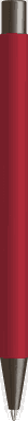 UMA STRAIGHT Metall-Kugelschreiber mit Soft-Touch-Oberfläche - Rot