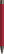 UMA STRAIGHT metalen soft touch balpen - Red