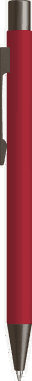 UMA STRAIGHT Metall-Kugelschreiber mit Soft-Touch-Oberfläche - Rot