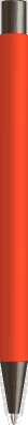 UMA STRAIGHT Metall-Kugelschreiber mit Soft-Touch-Oberfläche - Orange