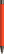 UMA STRAIGHT metalen soft touch balpen - Orange