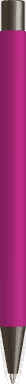 UMA STRAIGHT Metall-Kugelschreiber mit Soft-Touch-Oberfläche - Magenta
