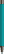 UMA STRAIGHT metalen soft touch balpen - Turquoise