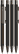 UMA STRAIGHT metalen soft touch balpen - Black