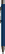 UMA STRAIGHT metalen soft touch balpen - Dark blue