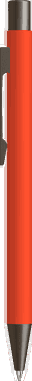 UMA STRAIGHT Metall-Kugelschreiber mit Soft-Touch-Oberfläche - Orange