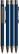 UMA STRAIGHT metalen soft touch balpen - Dark blue