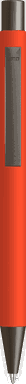 UMA STRAIGHT Metall-Kugelschreiber mit Soft-Touch-Oberfläche - Orange