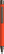 UMA STRAIGHT metalen soft touch balpen - Orange
