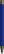 UMA STRAIGHT metalen soft touch balpen - Middle blue