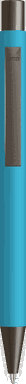UMA STRAIGHT Metall-Kugelschreiber mit Soft-Touch-Oberfläche - Hellblau