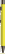 UMA STRAIGHT metalen soft touch balpen - Yellow