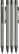 UMA STRAIGHT metalen soft touch balpen - Grey