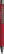 UMA STRAIGHT metalen soft touch balpen - Red