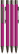 UMA STRAIGHT metalen soft touch balpen - Magenta