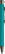 UMA STRAIGHT metalen soft touch balpen - Turquoise