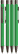 UMA STRAIGHT metalen soft touch balpen - Dark green