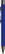 UMA STRAIGHT metalen soft touch balpen - Middle blue