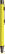 UMA STRAIGHT metalen soft touch balpen - Yellow