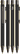 UMA STRAIGHT metalen recycled soft touch balpen - Black