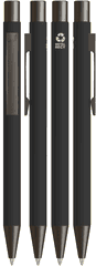UMA STRAIGHT metalen recycled soft touch balpen