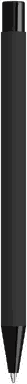 UMA STRAIGHT Metall-Kugelschreiber Soft-Touch All Black - Schwarz