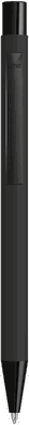 UMA STRAIGHT Metall-Kugelschreiber Soft-Touch All Black - Schwarz