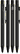 UMA STRAIGHT metalen recycled soft touch balpen all black - Black