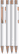 UMA STRAIGHT rose-gold metalen balpen - White