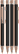 UMA STRAIGHT rose-gold metalen soft touch balpen - Black