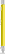 UMA STRAIGHT chroom metalen balpen - Yellow