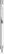 UMA STRAIGHT chroom metalen balpen - White