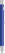 UMA STRAIGHT chroom metalen balpen - Middle blue