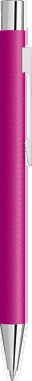 UMA STRAIGHT Chrom Metall Kugelschreiber - Magenta